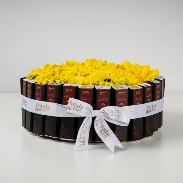 Sunshine Flowers & Chocolate Cake