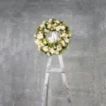 Love Circle White Roses