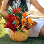 Forbidden Pumpkin Flower Arrangement