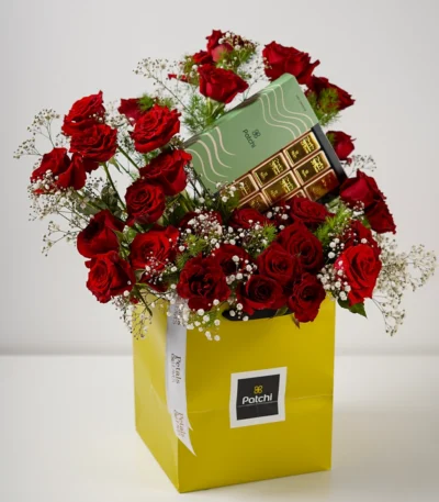 The Scarlet Statement Flower Arrangement