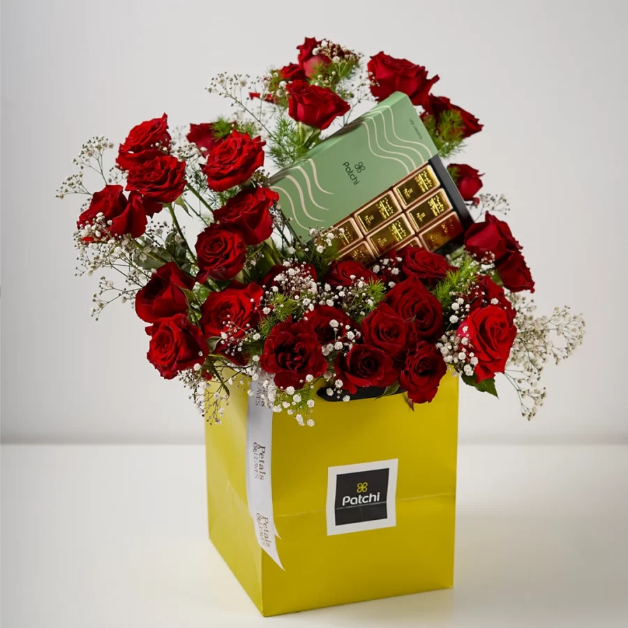 The Scarlet Statement Flower Arrangement