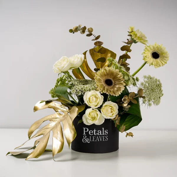 Golden Blooms Flower Box