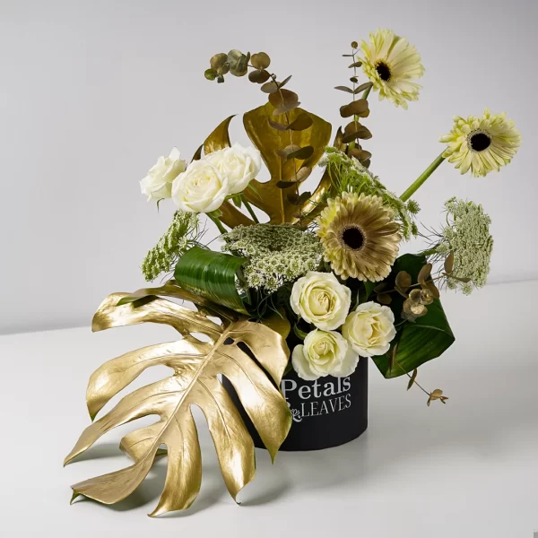 Golden Blooms Flower Box